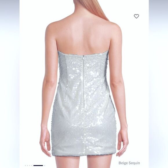 NWT Bardot Revolve Jinxa Mini Dress White Sequins XL - Picture 5 of 12